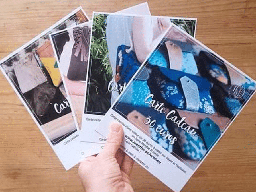 Offrez une carte cadeau Menthe Poivrée : un cadeau artisanal et sur mesure pour Noël