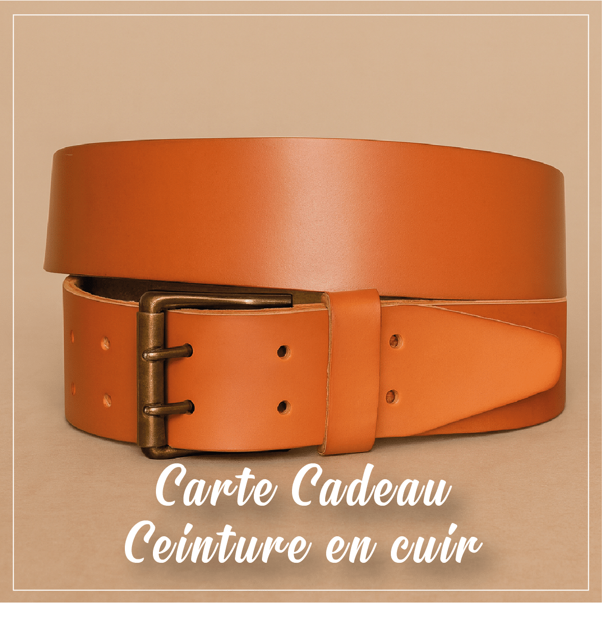Carte cadeau - Ceinture en cuir